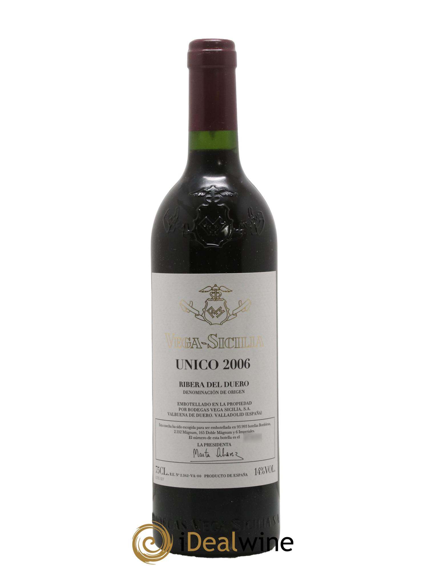 Ribera Del Duero DO Vega Sicilia Unico Famille Alvarez 2006 - Lotto di 1 bottiglia - 0