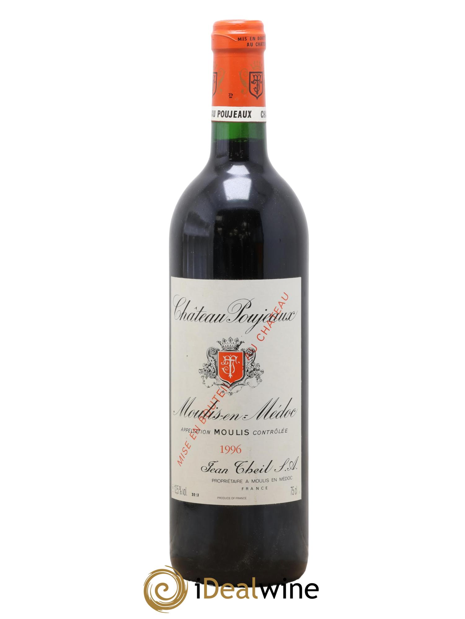 Château Poujeaux 1996 - Lot de 1 bouteille - 0