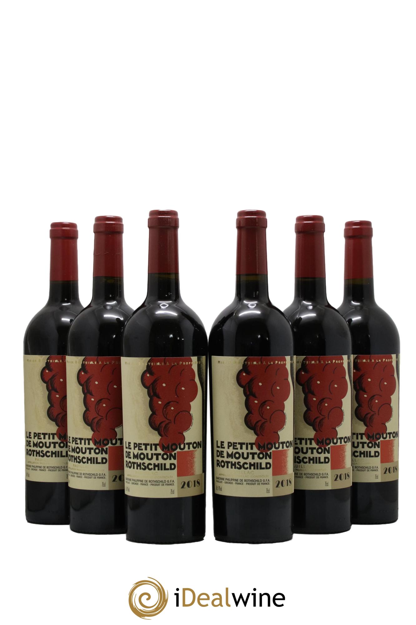 Petit Mouton Second Vin 2018 - Lot of 6 bottles - 0