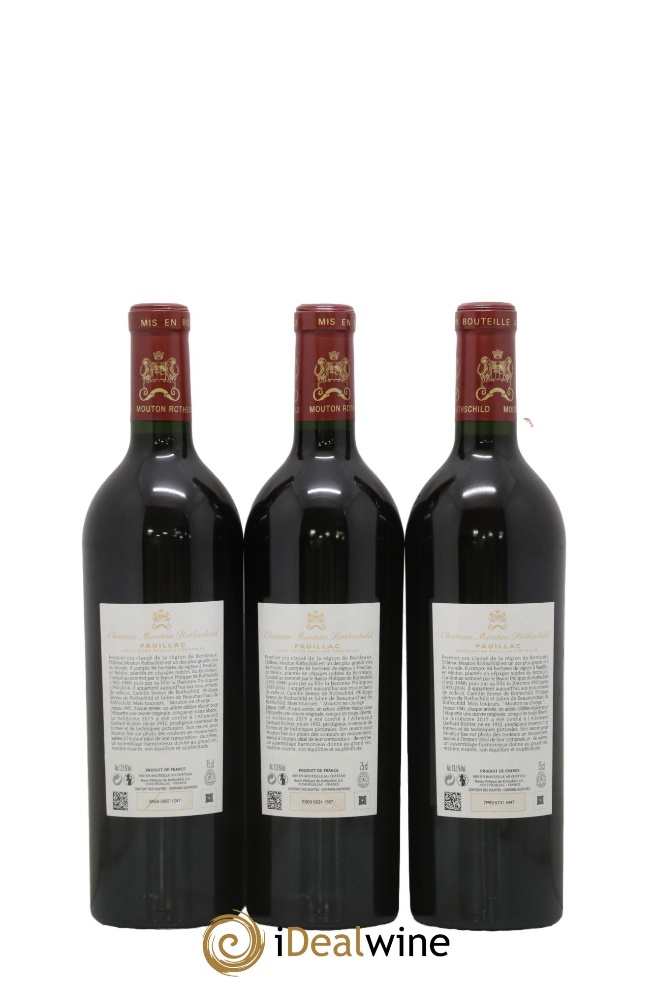 Château Mouton Rothschild 1er Grand Cru Classé 2015 - Lotto di 6 bottiglie - 5