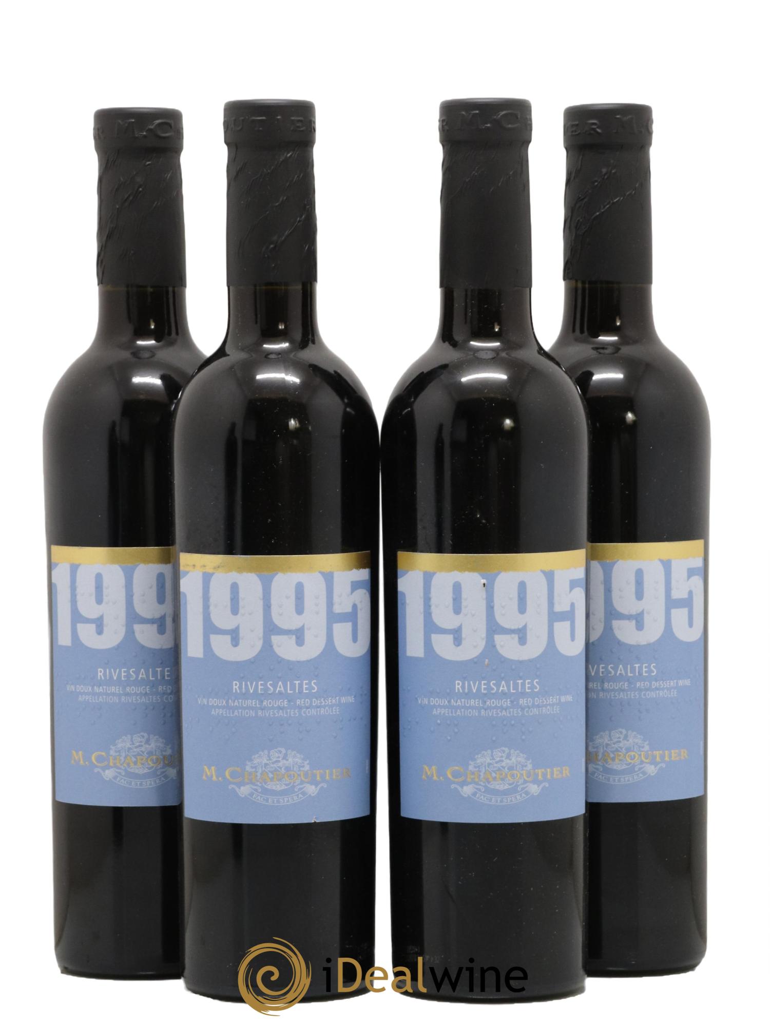Rivesaltes Chapoutier 1995 - Posten von 4 Format 50cls - 0