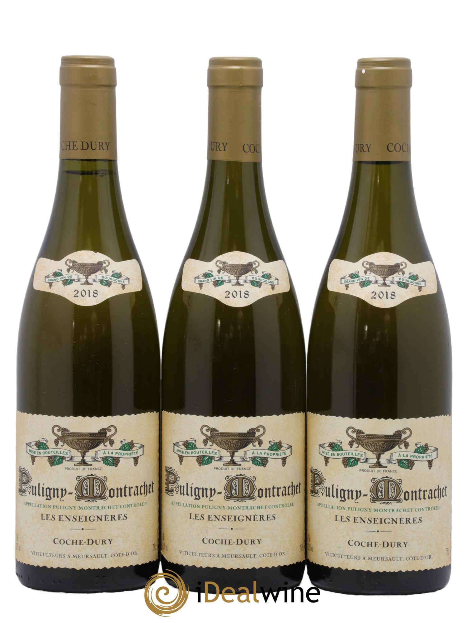 Puligny-Montrachet Les Enseignères Coche Dury (Domaine) 2018 - Posten von 3 Flaschen - 0