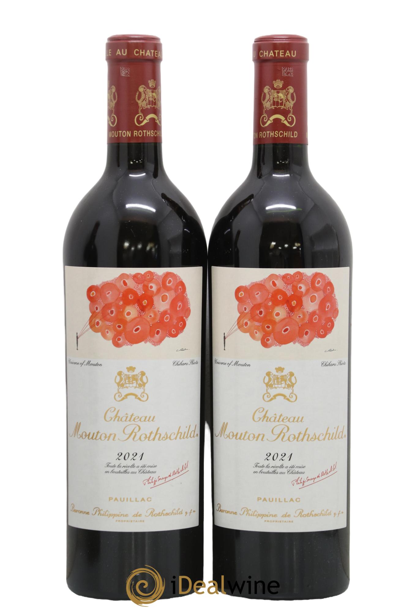 Château Mouton Rothschild 1er Grand Cru Classé  2021 - Lot de 2 bouteilles - 0