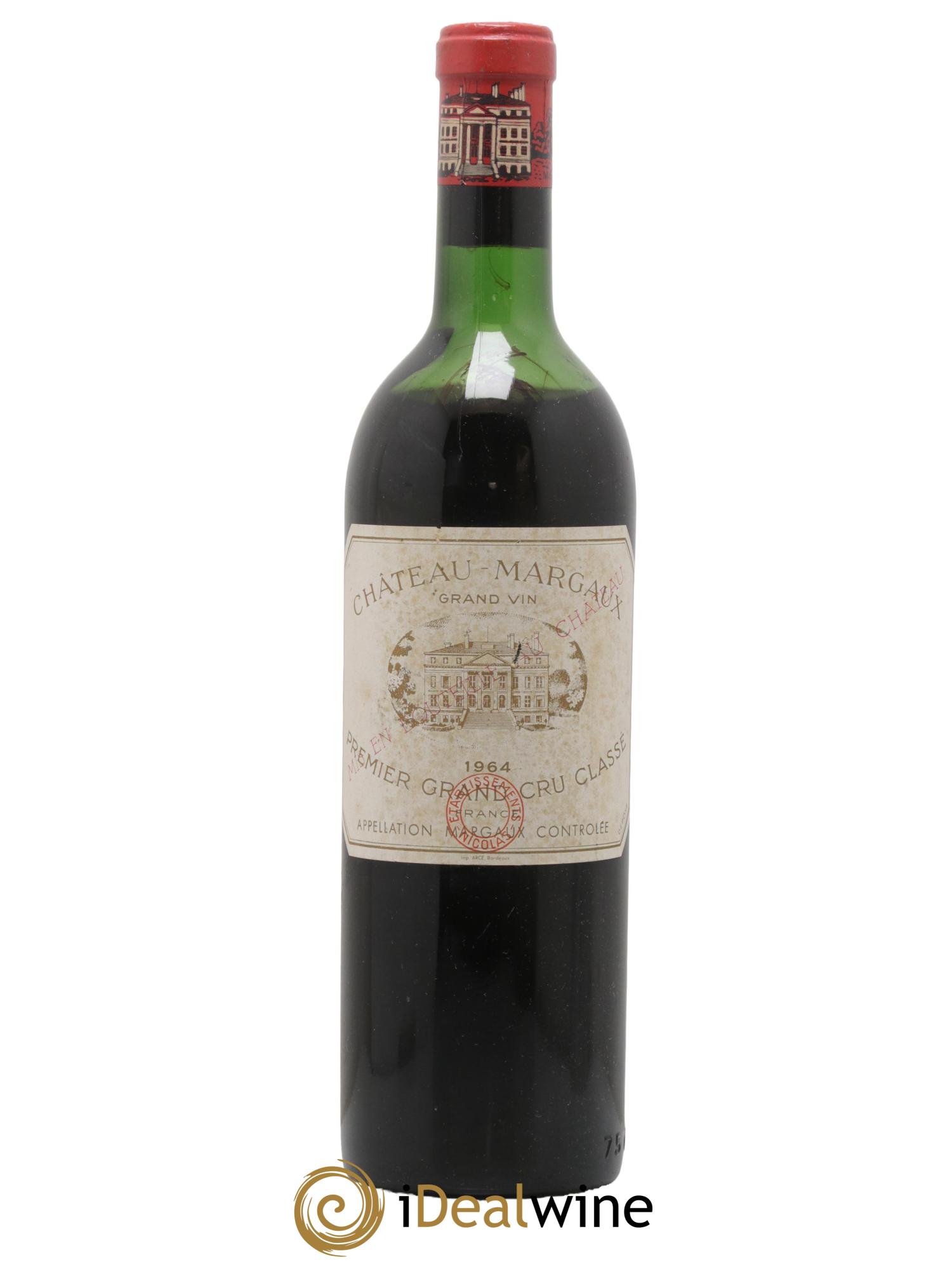 Château Margaux 1er Grand Cru Classé 1964 - Lot de 1 bouteille - 0