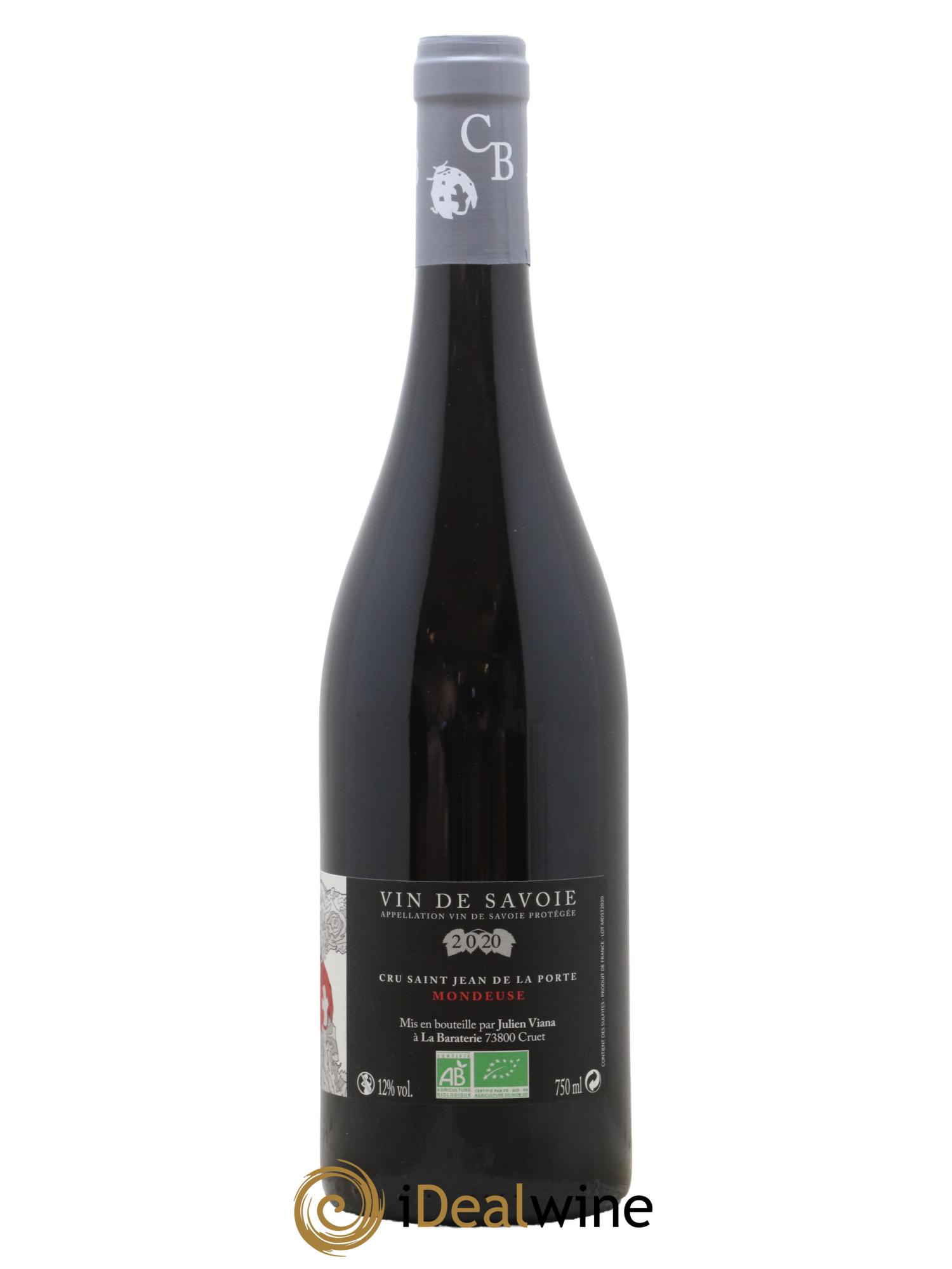 Vin de Savoie Mondeuse Saint Jean de la Porte Cellier de la Baraterie 2020 - Lot de 1 bouteille - 1