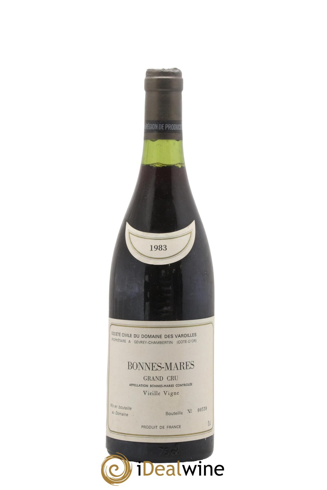 Bonnes-Mares Grand Cru Varoilles (Domaine des) 1983 - Lotto di 1 bottiglia - 0