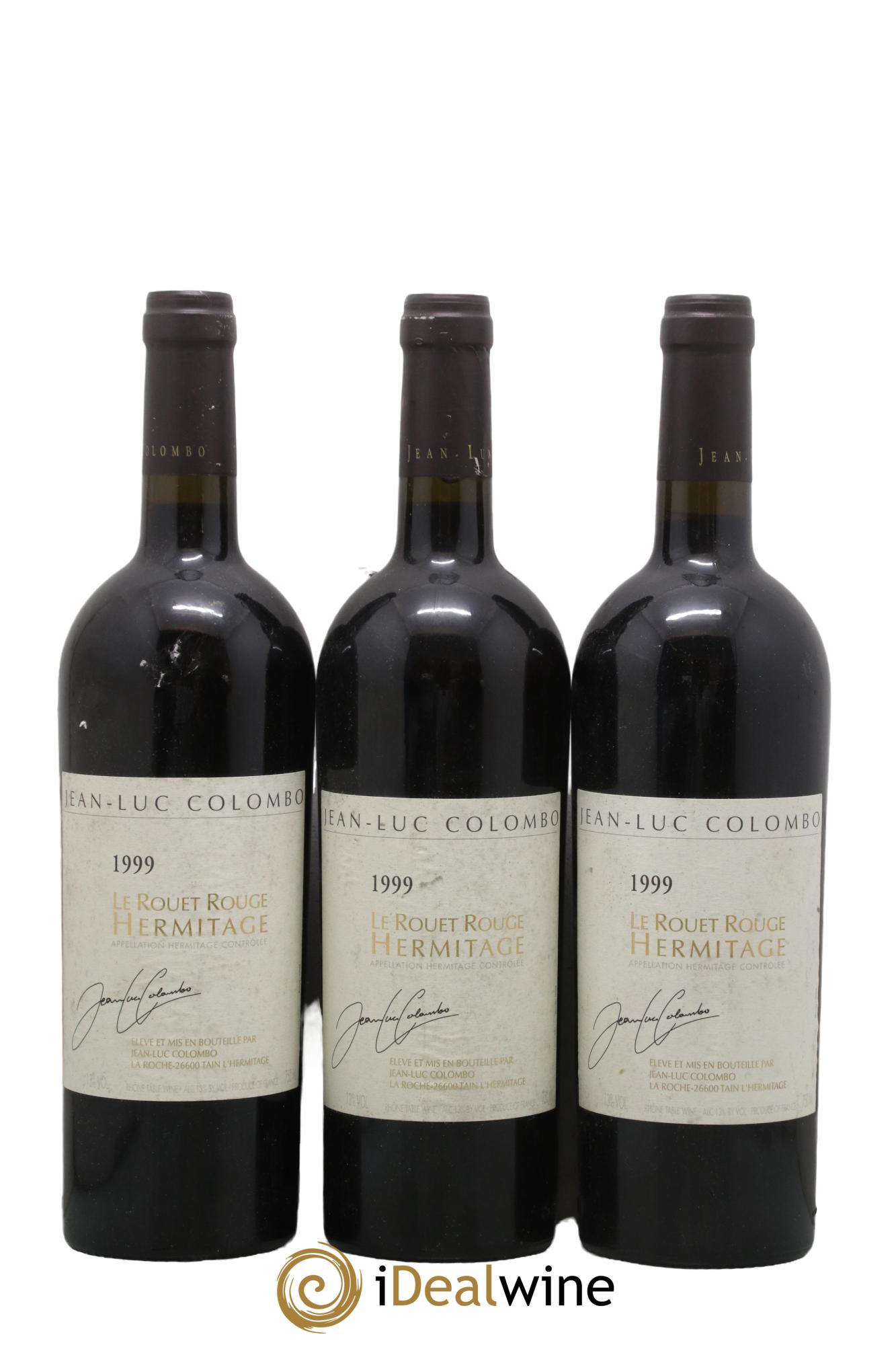 Hermitage Le Rouet Jean-Luc Colombo 1999 - Lotto di 3 bottiglie - 0