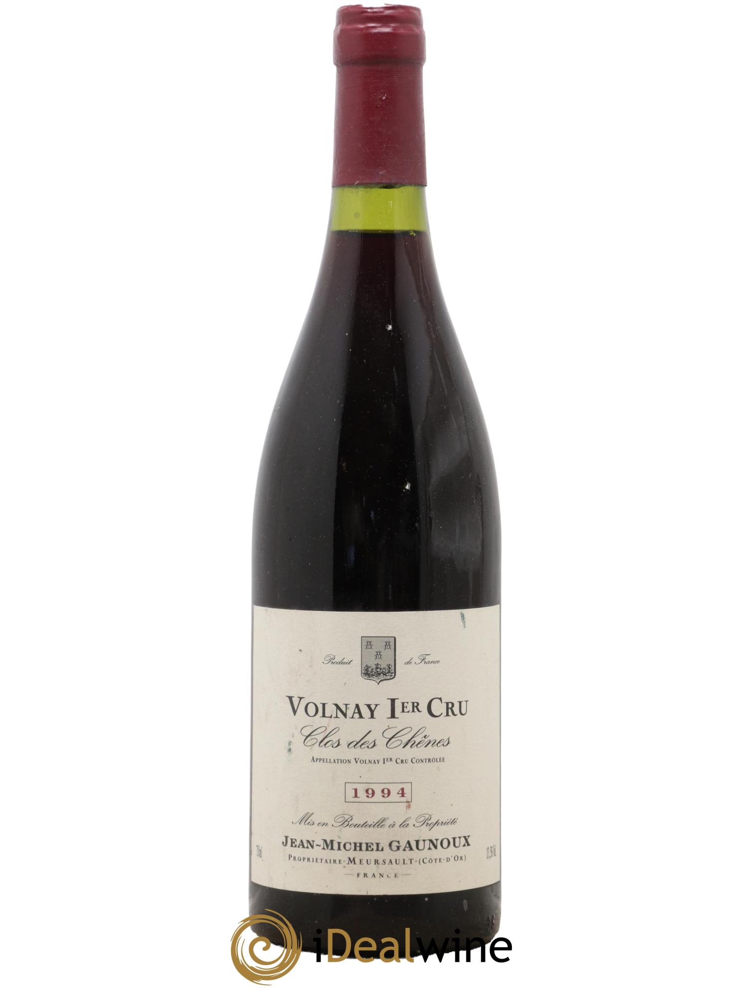 Volnay 1er Cru Clos des Chênes Domaine Jean-Michel Gaunoux 1994 - Lot de 1 bouteille - 0