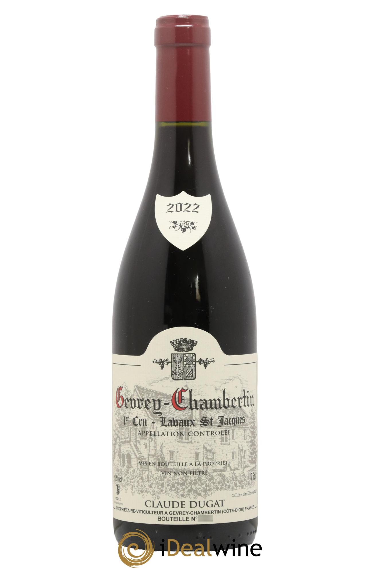 Gevrey-Chambertin 1er Cru Lavaux Saint-Jacques Claude Dugat 2022 - Lot de 1 bouteille - 0