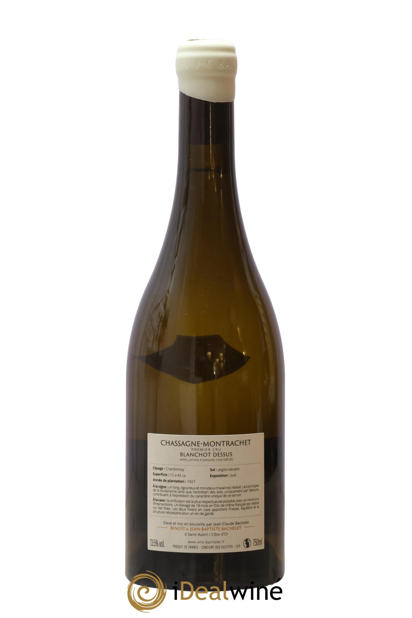 Chassagne-Montrachet 1er Cru Blanchot Dessus Jean-Claude Bachelet (Domaine) 2022 - Posten von 1 Flasche - 1
