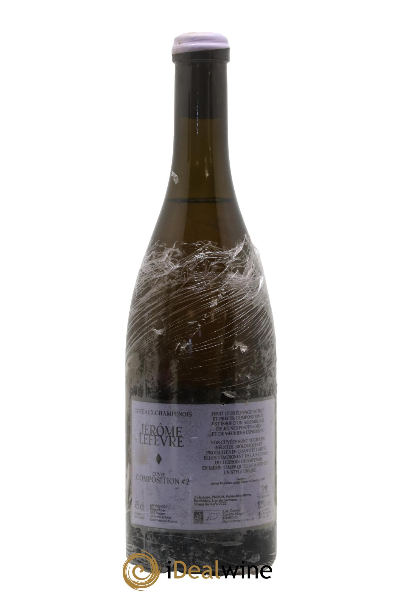 Coteaux Champenois Composition N°2 Jérôme Lefèvre - Lot de 1 bouteille - 1