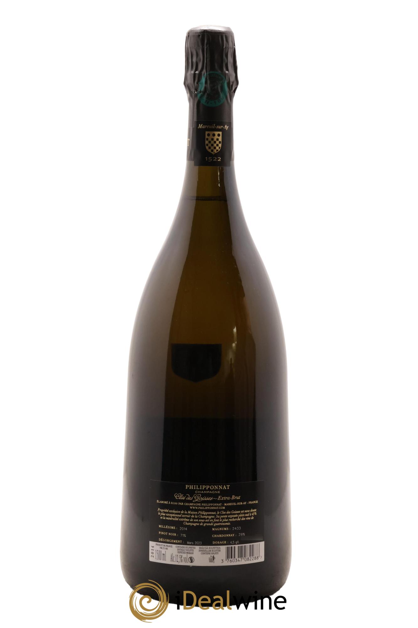 Clos des Goisses Philipponnat 2014 - Lot de 1 magnum - 2