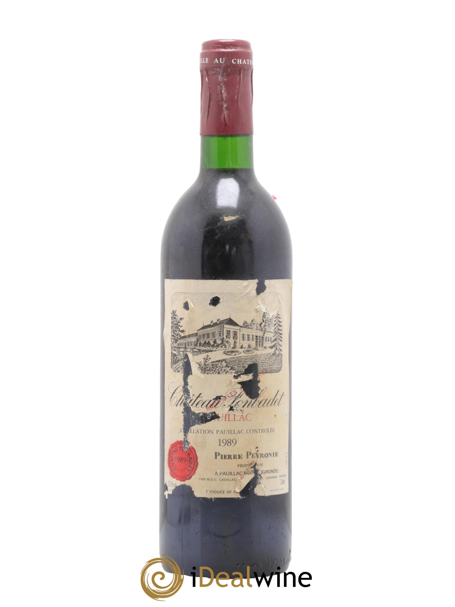 Château Fonbadet 1989 - Lot de 1 bouteille - 0