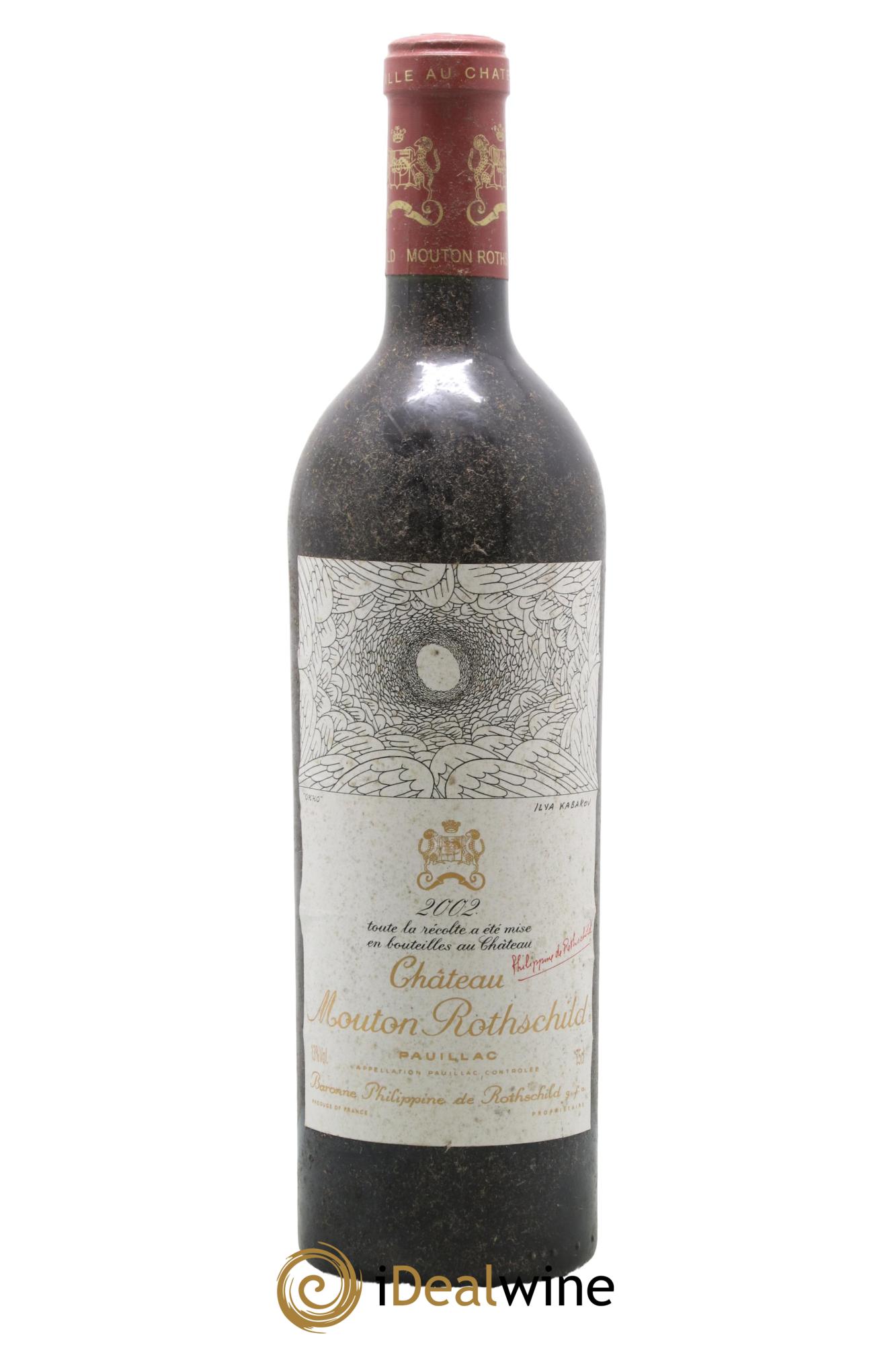 Château Mouton Rothschild 1er Grand Cru Classé 2002 - Lot de 1 bouteille - 0
