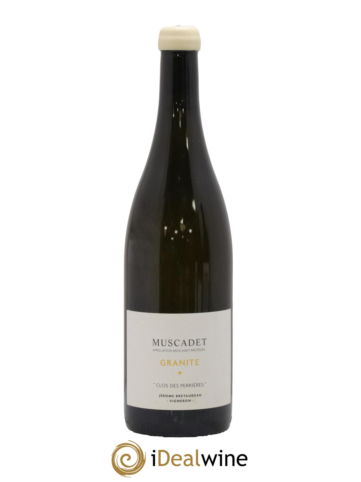 Muscadet-Sèvre-et-Maine Granite Clos des Perrières Jérôme Bretaudeau - Domaine de Bellevue 2019 - Lot de 1 bouteille - 0