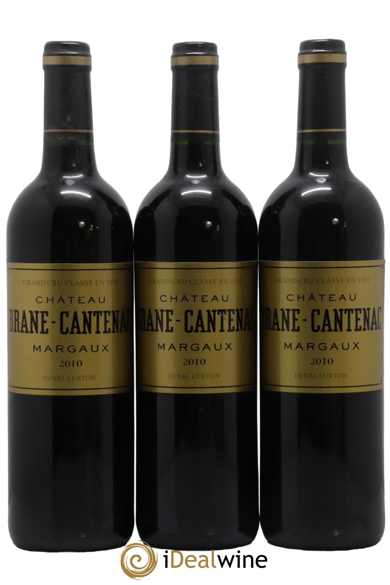 Château Brane Cantenac 2ème Grand Cru Classé 2010 - Lot de 3 bouteilles - 0