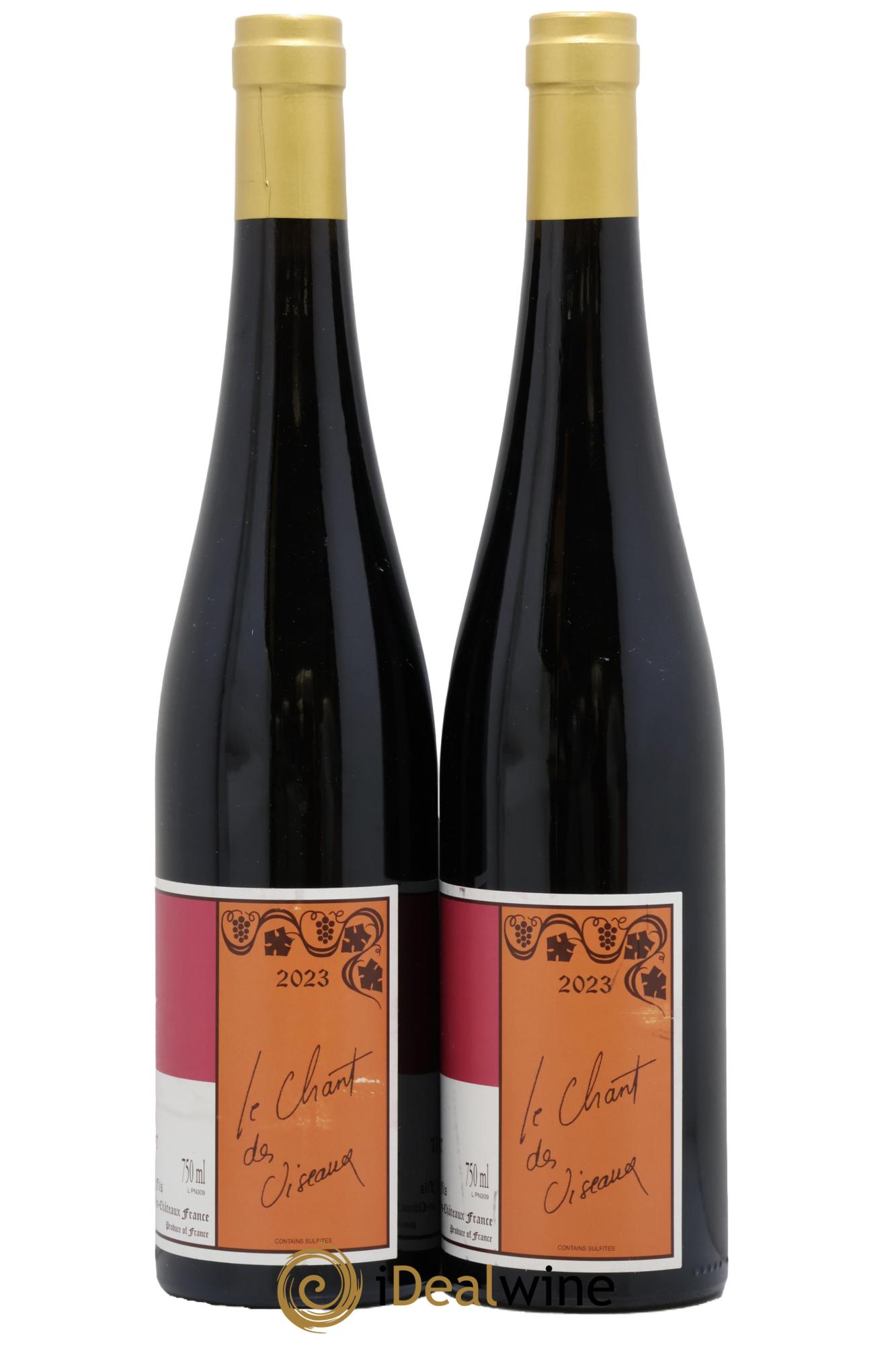 Alsace Pinot noir Le Chant des Oiseaux Gérard Schueller (Domaine) 2023 - Lot of 2 bottles - 1