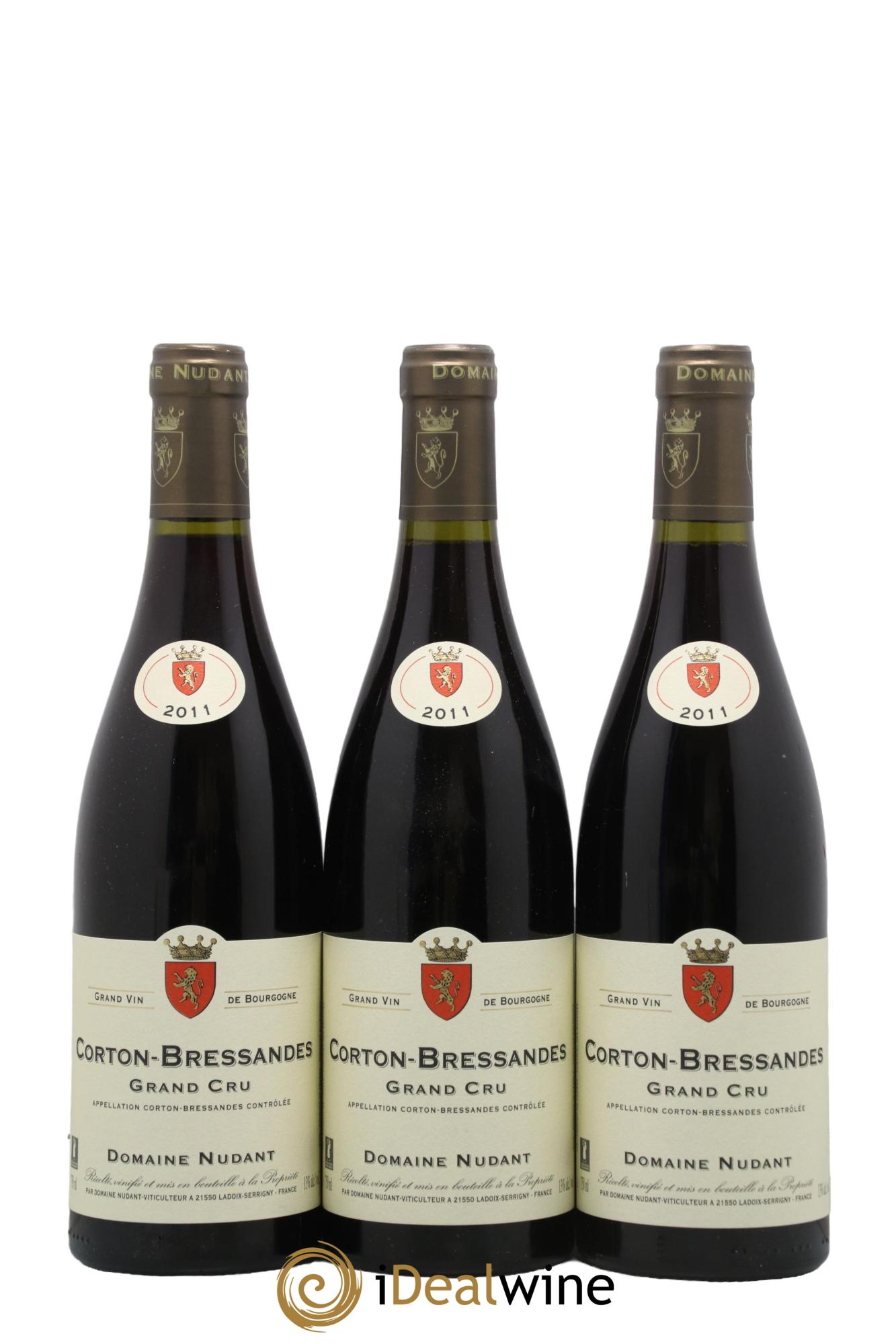 Corton Grand Cru Les Bressandes Nudant 2011 - Lot de 3 bouteilles - 0