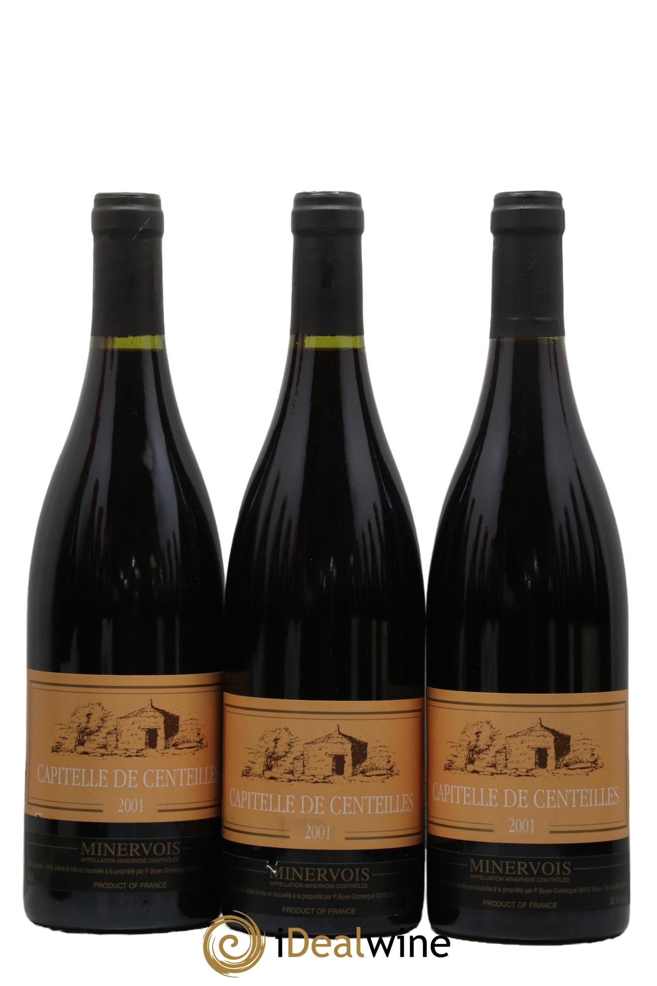 Minervois Chapelle de Centeilles 2001 - Lot de 3 bouteilles - 0