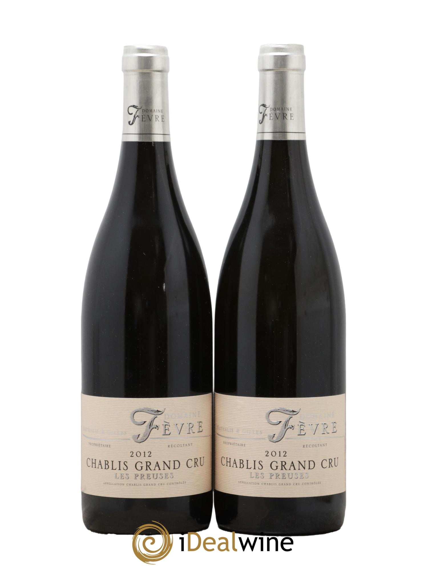 Chablis Grand Cru Les Preuses Nathalie et Gilles Fèvre 2012 - Posten von 2 Flaschen - 0
