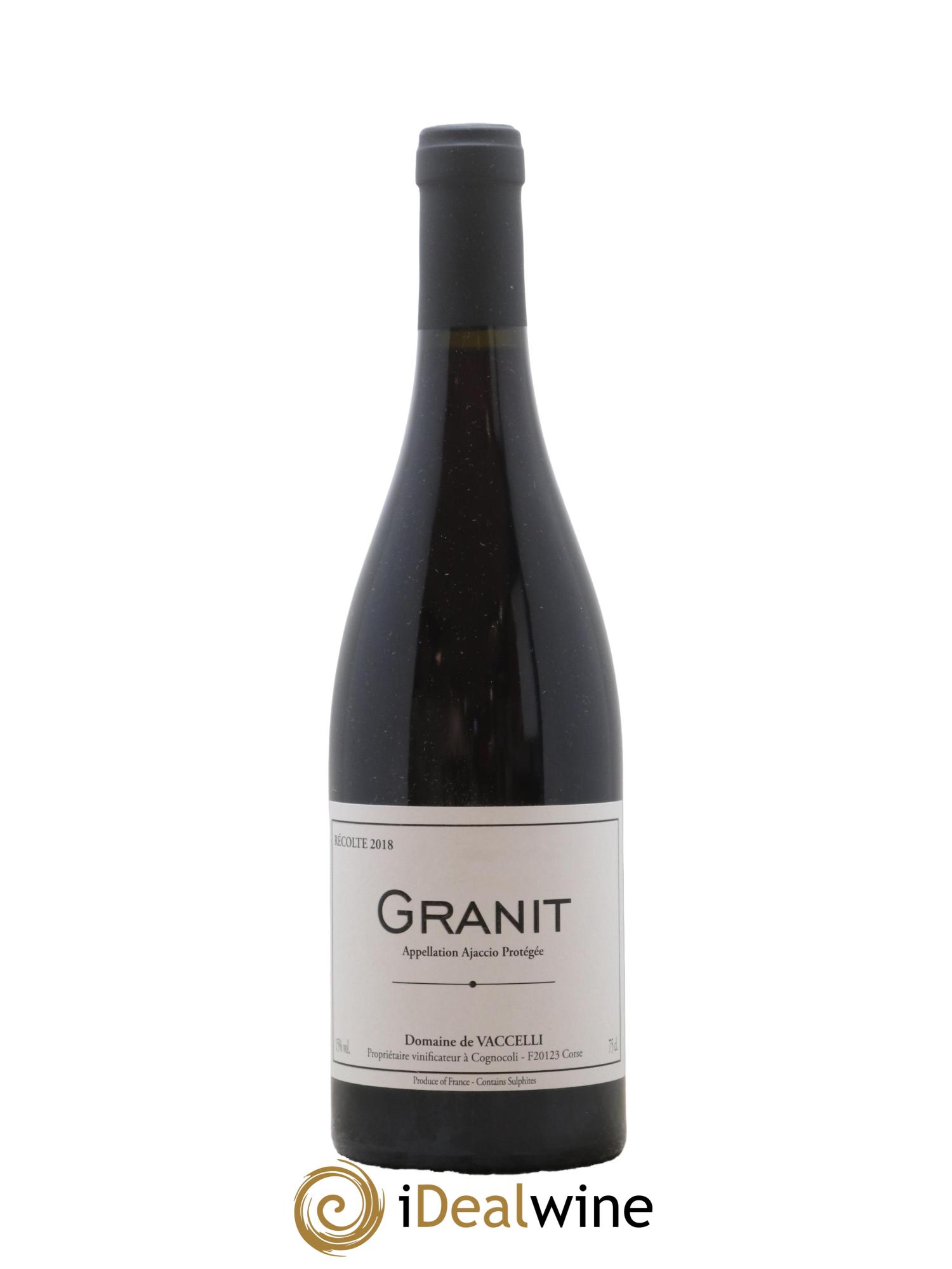 Ajaccio Granit Vaccelli 2018 - Lot de 1 bouteille - 0