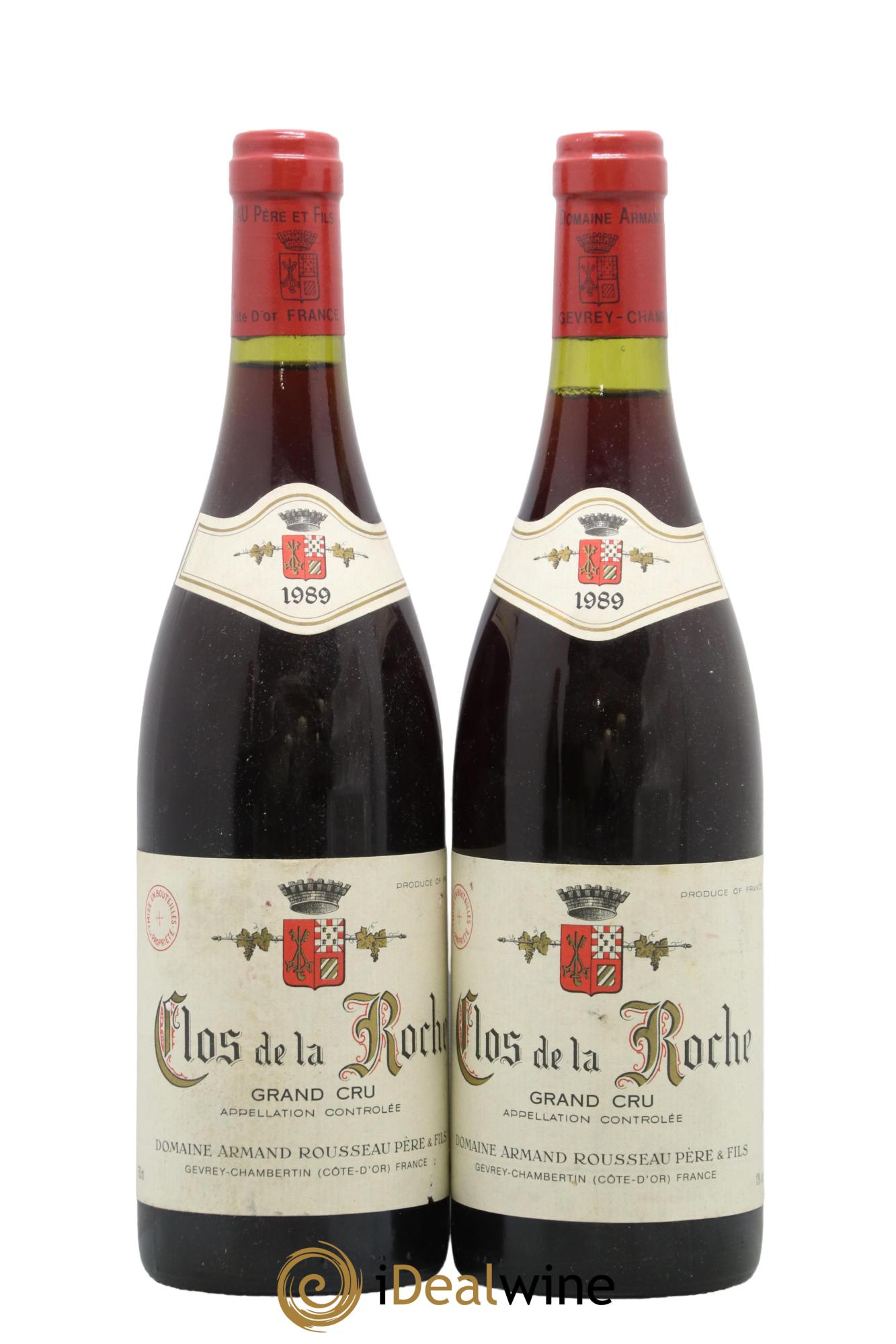 Clos de la Roche Grand Cru Armand Rousseau (Domaine) 1989 - Lot of 2 bottles - 0