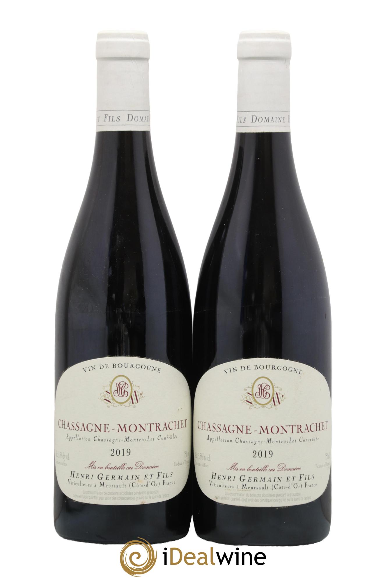 Chassagne-Montrachet Domaine Henri Germain & fils 2019 - Lot de 2 bouteilles - 0