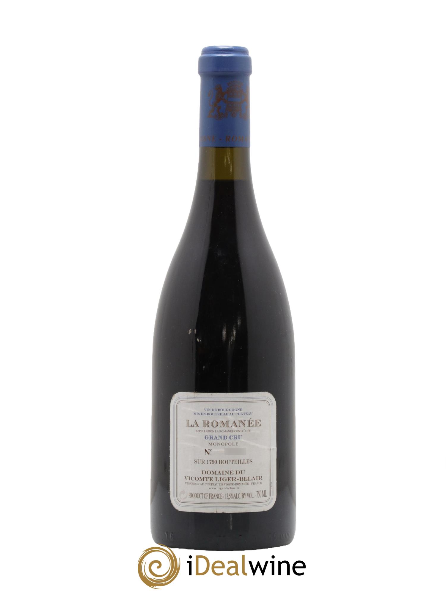 La Romanée Grand Cru Comte Liger-Belair (Domaine du) 2002 - Lot de 1 bouteille - 1