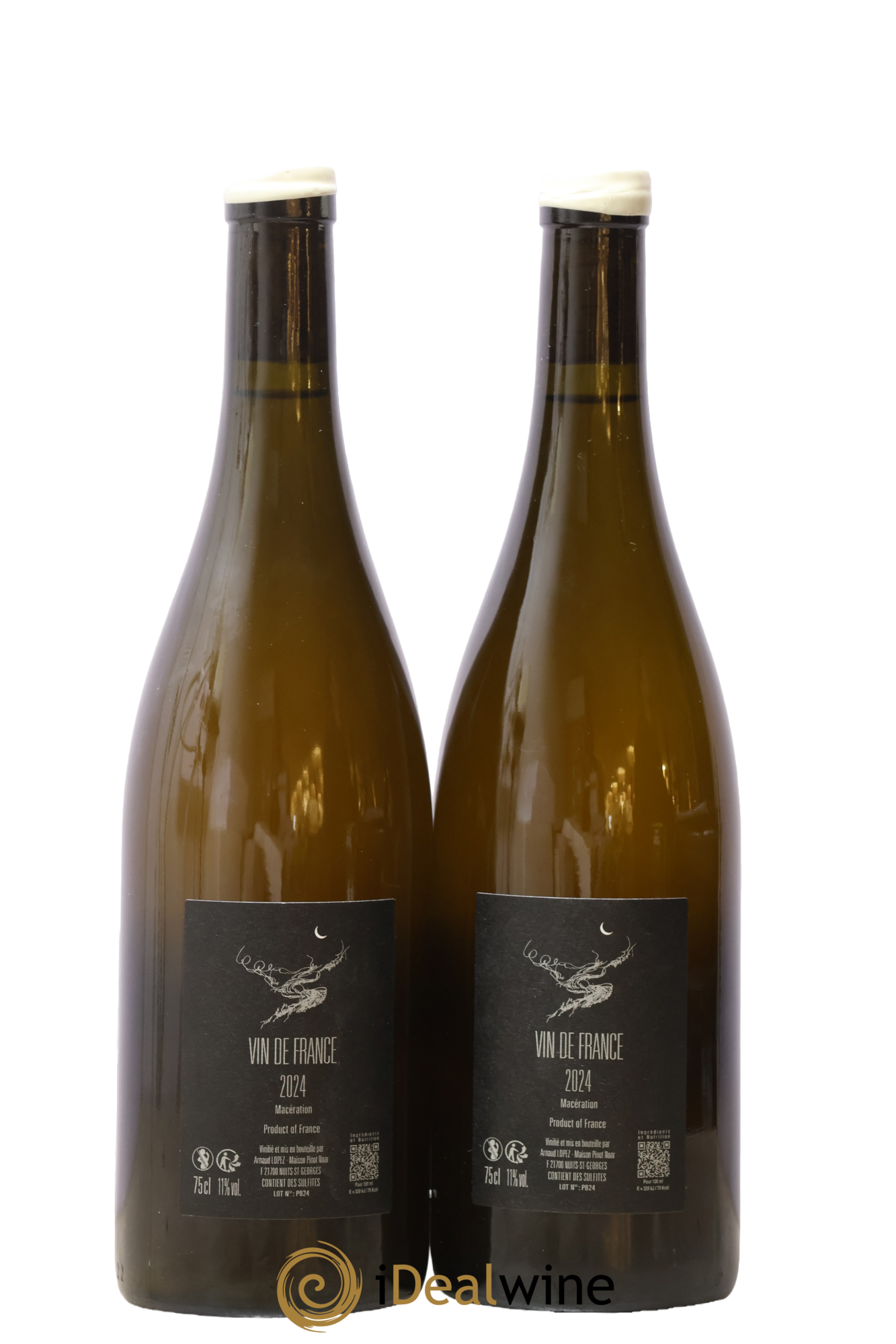Vin de France Pinot Blanc Arnaud Lopez 2024 - Lot de 2 bouteilles - 1
