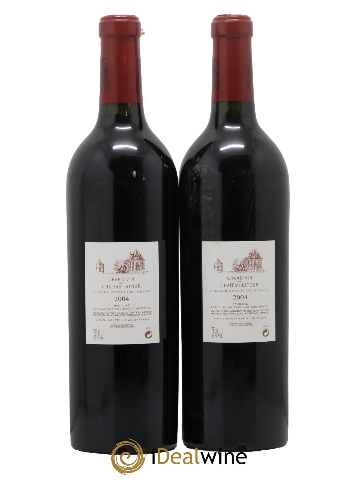 Château Latour 1er Grand Cru Classé 2004 - Lot of 2 bottles - 1