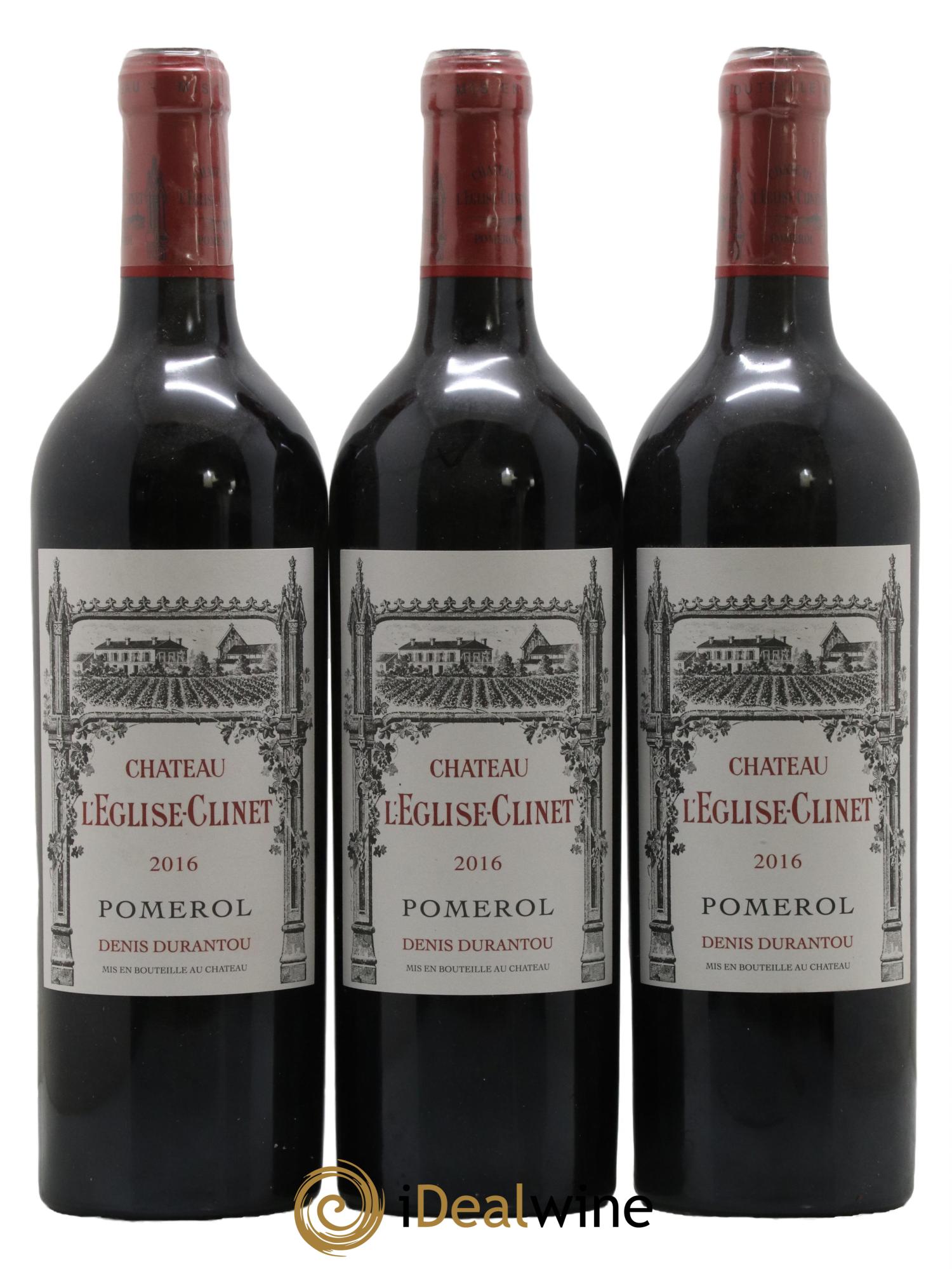 Château l' Église Clinet 2016 - Lot de 3 bouteilles - 0