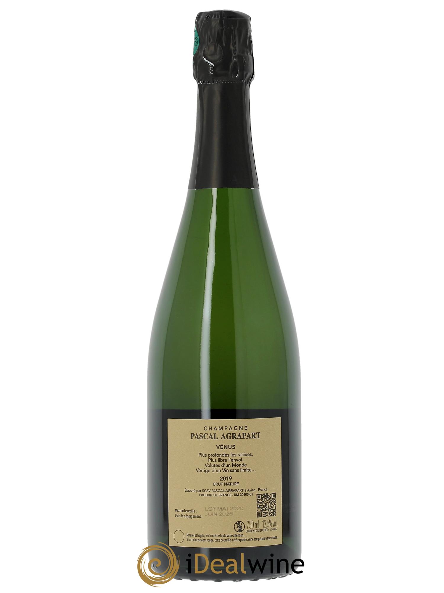 Vénus Blanc de Blancs Brut Nature Pascal Agrapart  2019 - Lot de 1 bouteille - 1