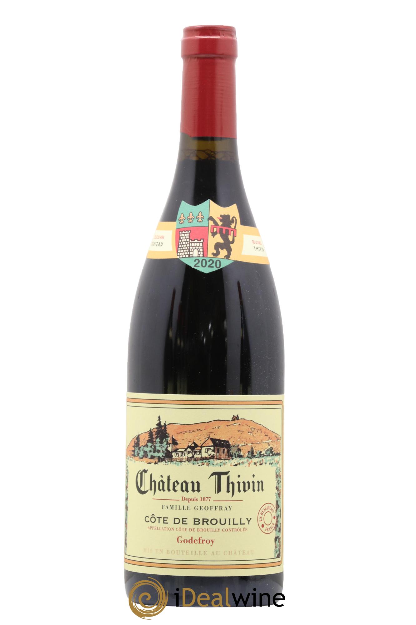 Côte de Brouilly Cuvée Godefroy Château Thivin 2020 - Lot de 1 bouteille - 0