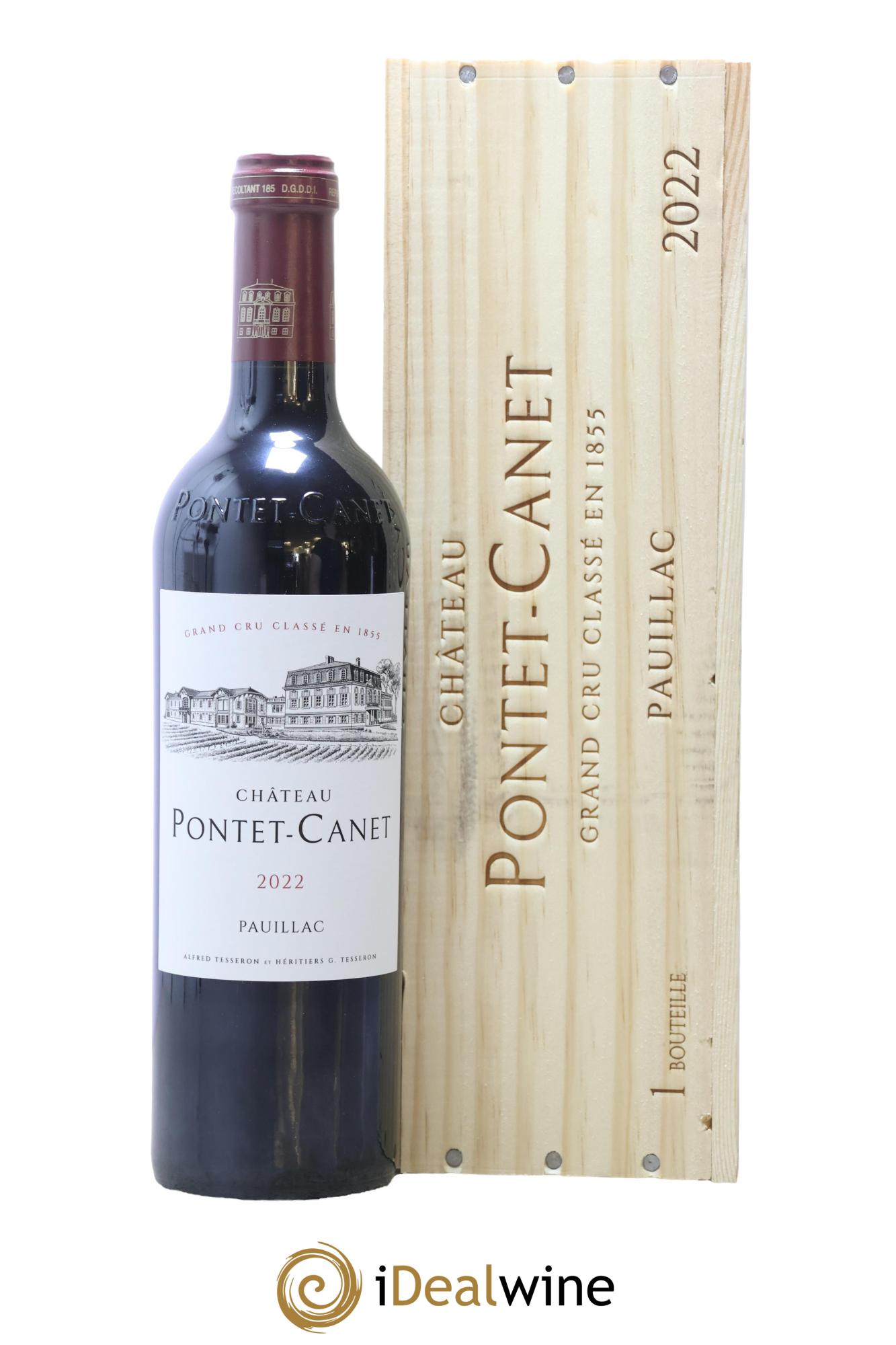 Château Pontet Canet 5ème Grand Cru Classé 2022 - Lot de 1 bouteille - 0