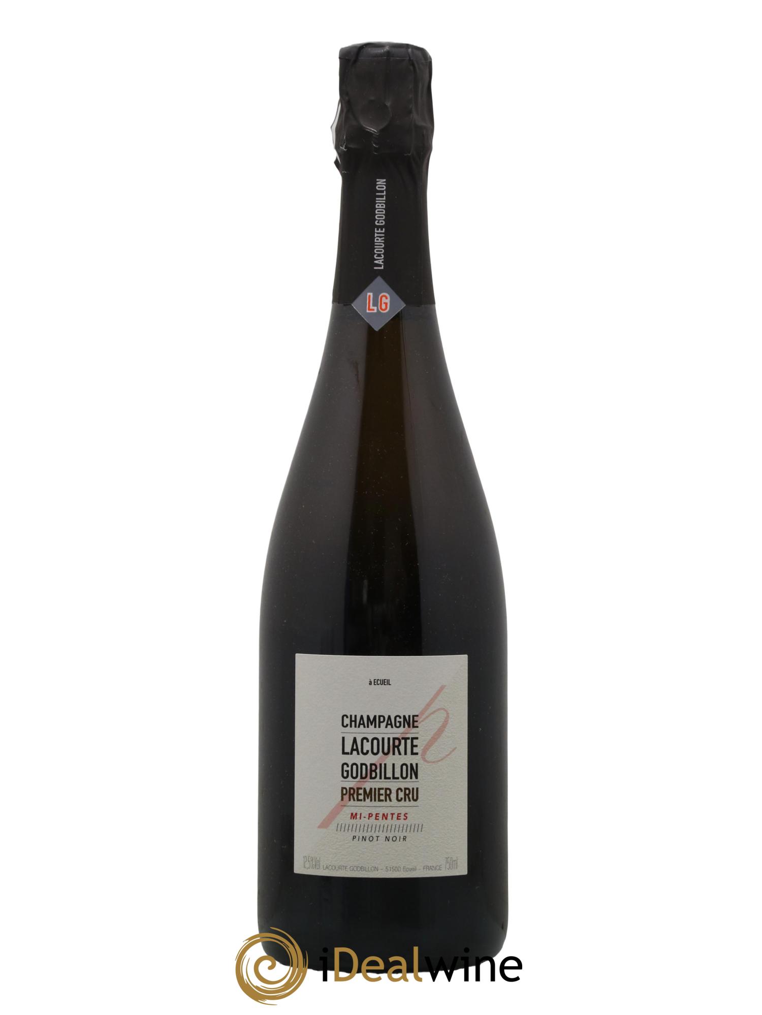 Champagne 1er Cru Extra Brut Mi Pentes Lacourte Godbillon - Lot de 1 bouteille - 0