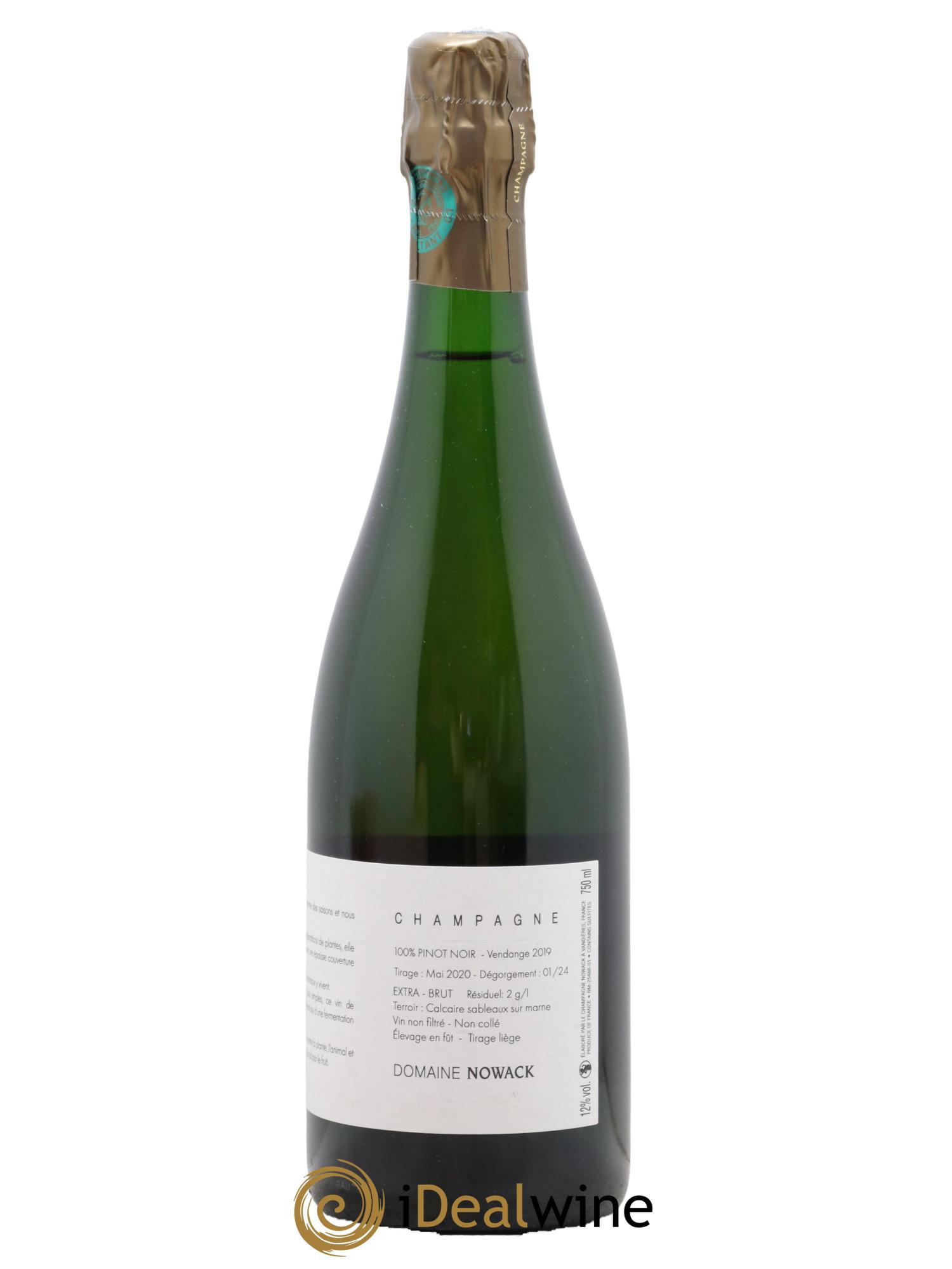Champagne Bauchets Nowack 2019 - Lot de 1 bouteille - 1