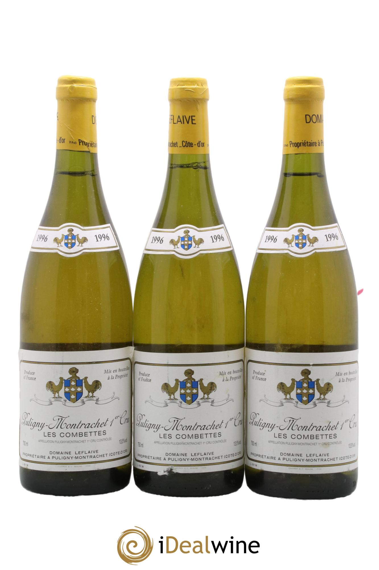 Puligny-Montrachet 1er Cru Les Combettes Leflaive (Domaine) 1996 - Lot de 3 bouteilles - 0