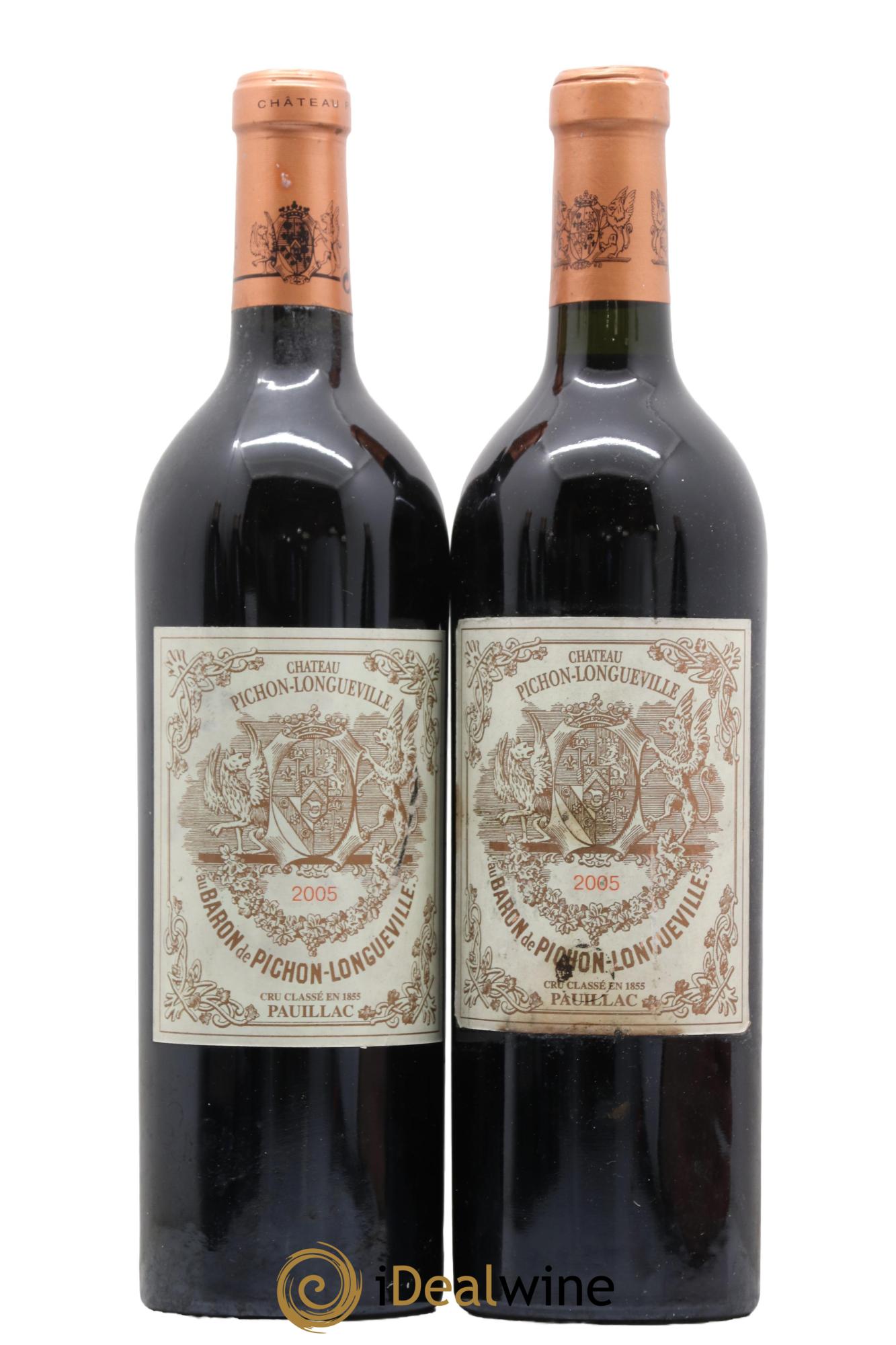 Pichon Longueville Baron 2ème Grand Cru Classé 2005 - Lot de 2 bouteilles - 0