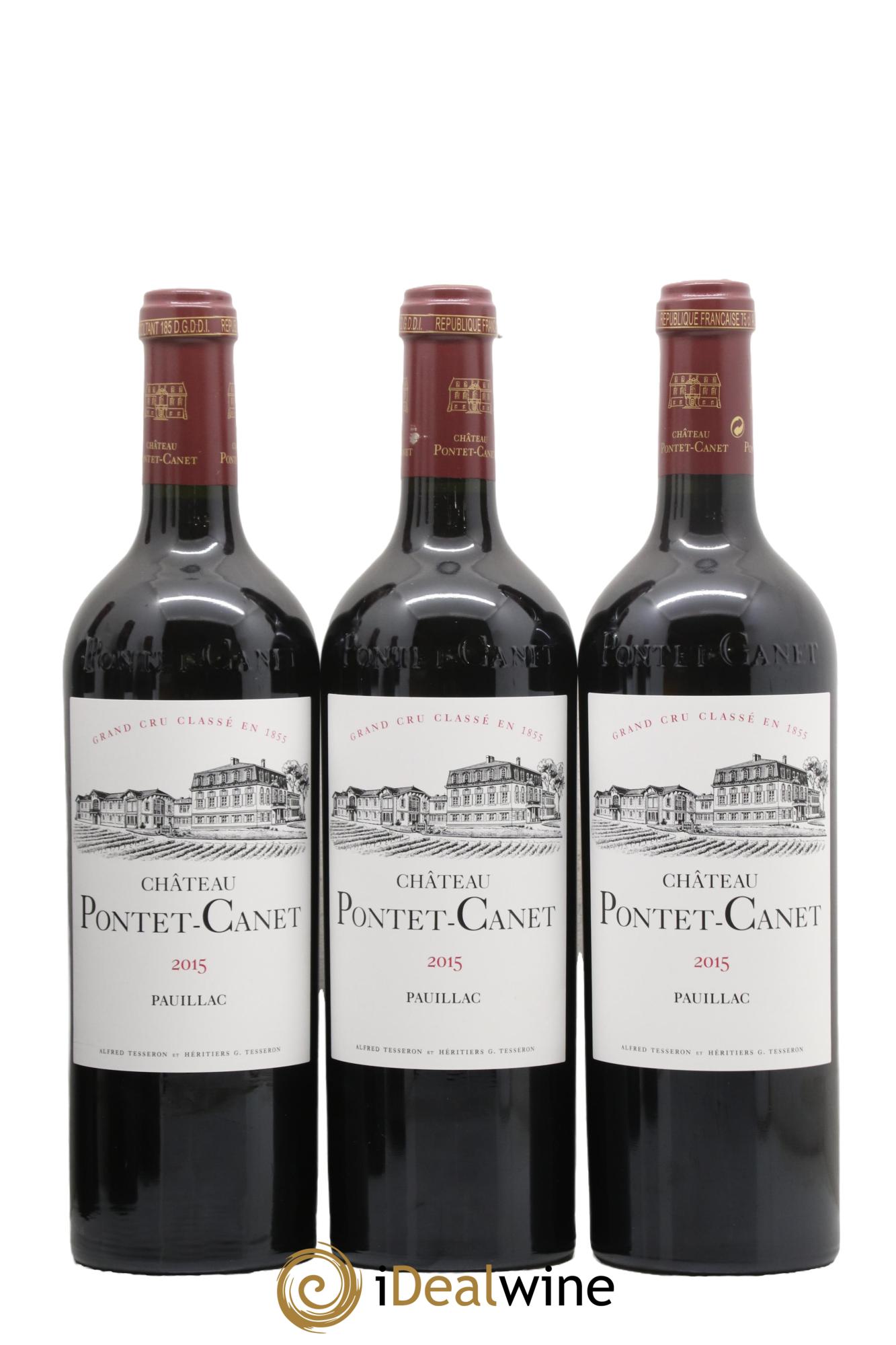 Château Pontet Canet 5ème Grand Cru Classé 2015 - Lot de 6 bouteilles - 1
