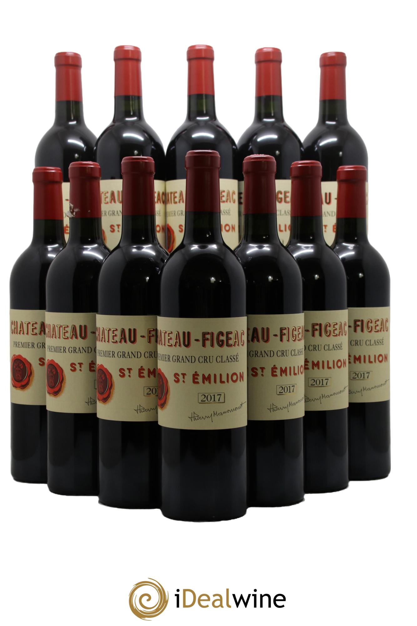 Château Figeac 1er Grand Cru Classé A 2017 - Lotto di 12 bottiglie - 0