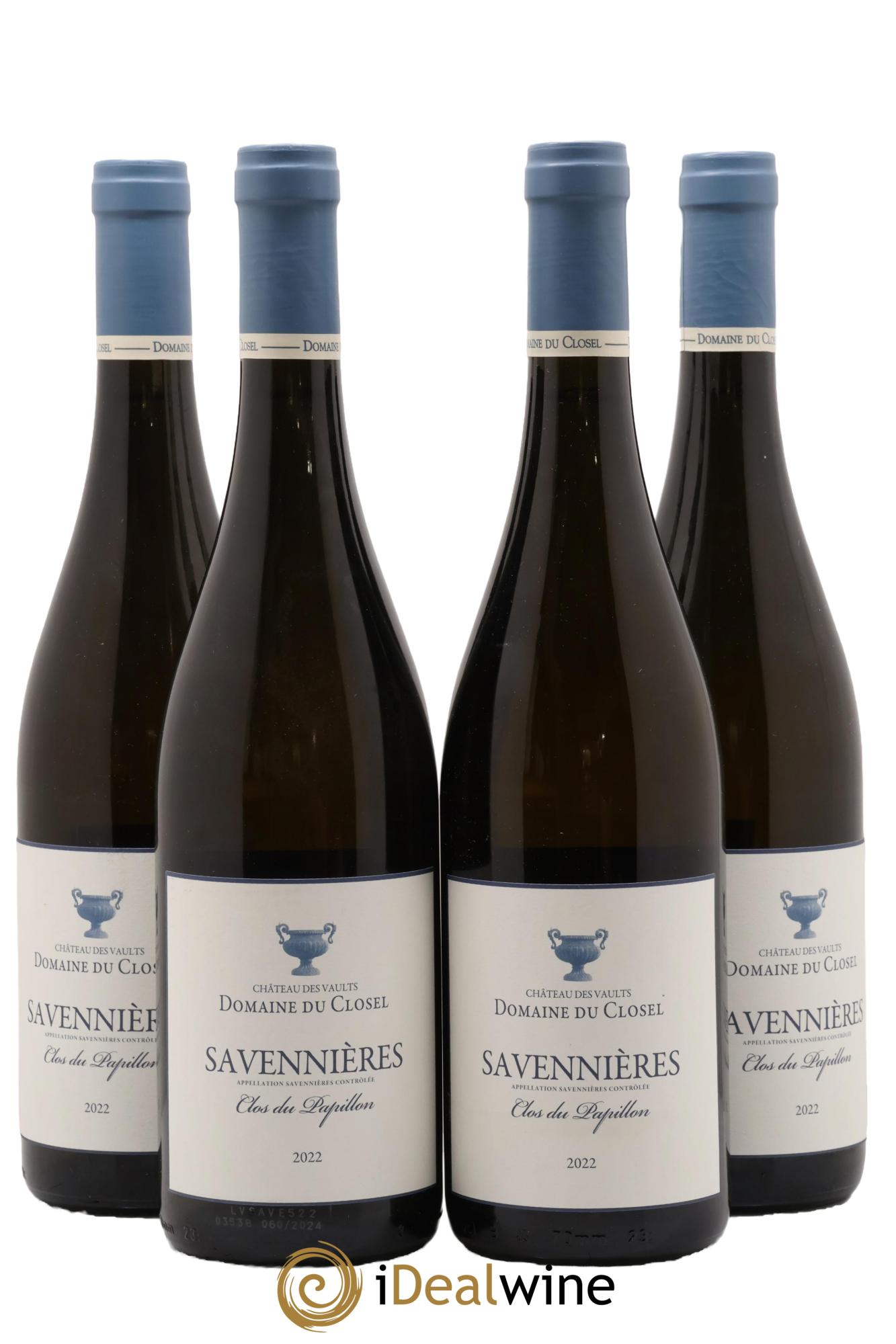 Savennières Clos du Papillon Domaine du Closel 2022 - Lot of 4 bottles - 0