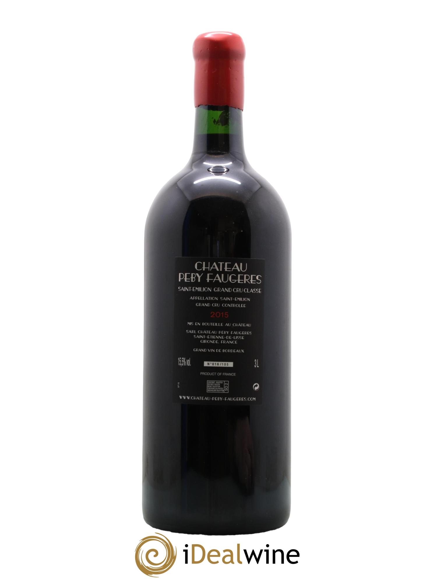 Château Péby Faugères Grand Cru Classé  2015 - Posten von 1 Doppel-Magnum - 2