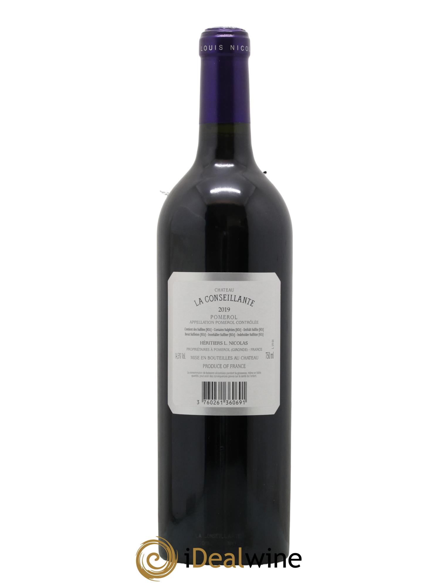 Château la Conseillante 2019 - Lot de 1 bouteille - 1