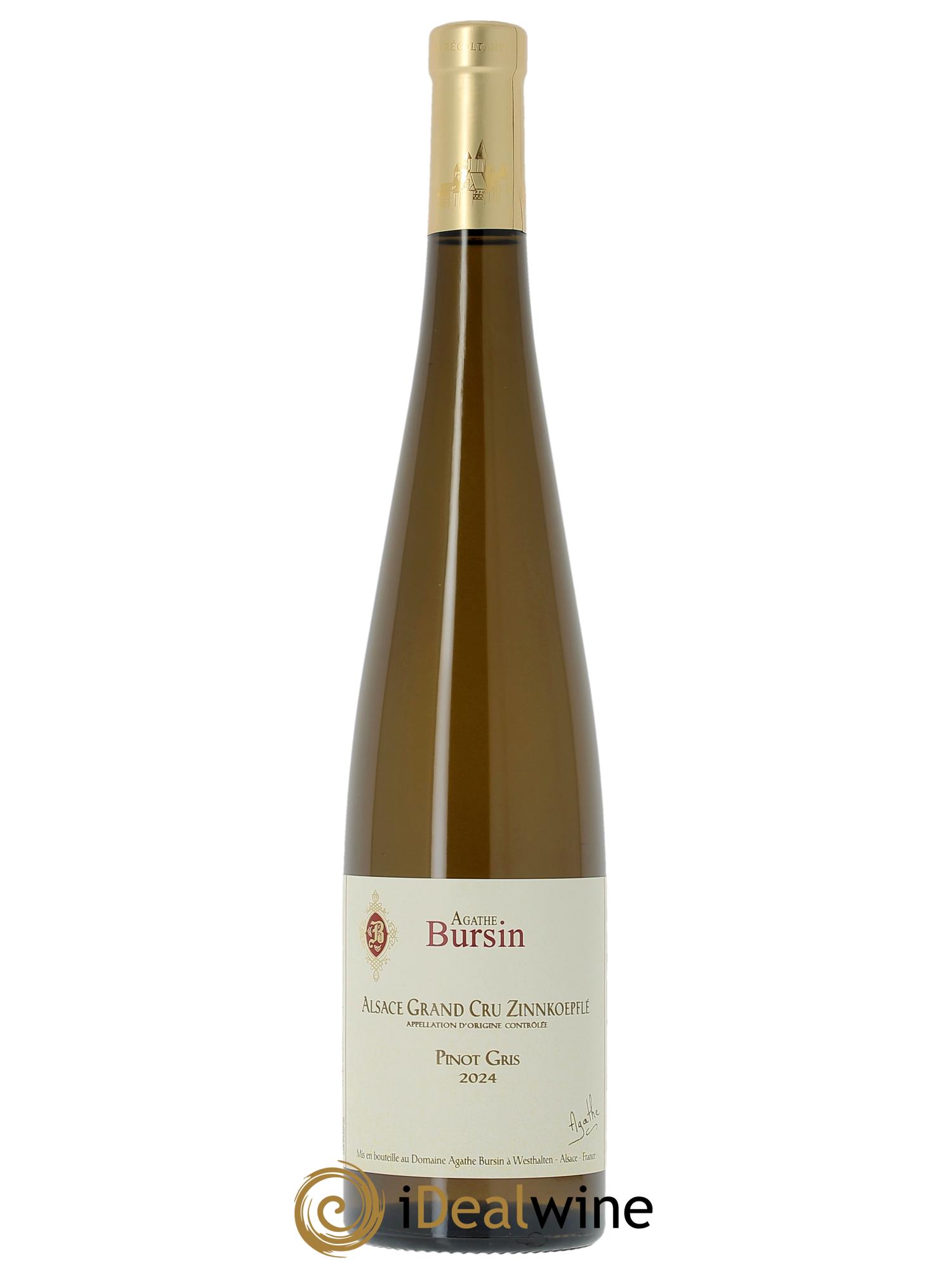 Alsace Pinot Gris Grand Cru Zinnkoepflé Agathe Bursin  2024 - Lot de 1 bouteille - 0