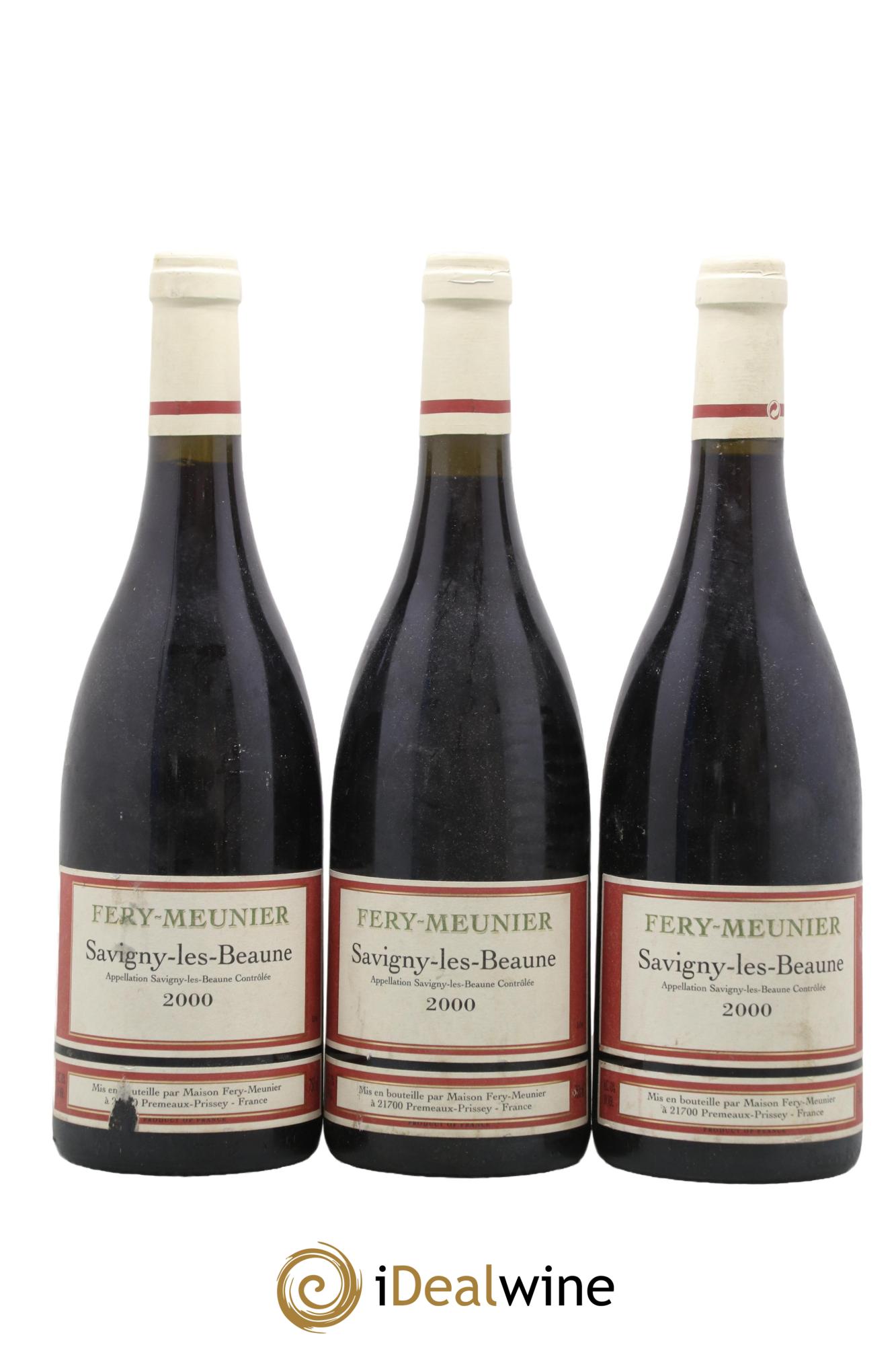 Savigny-lès-Beaune Domaine Fery Meunier 2000 - Lot de 3 bouteilles - 0
