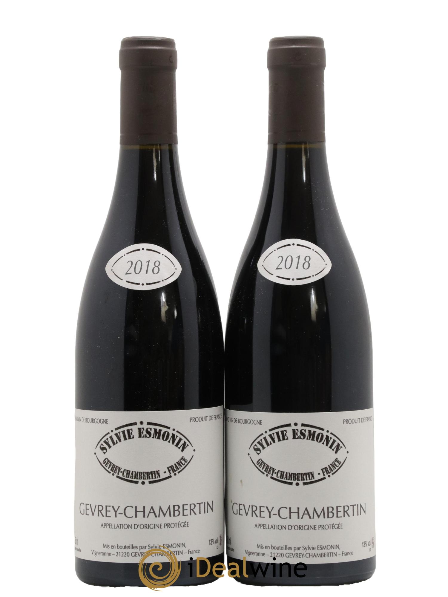 Gevrey-Chambertin Sylvie Esmonin 2018 - Lot de 2 bouteilles - 0