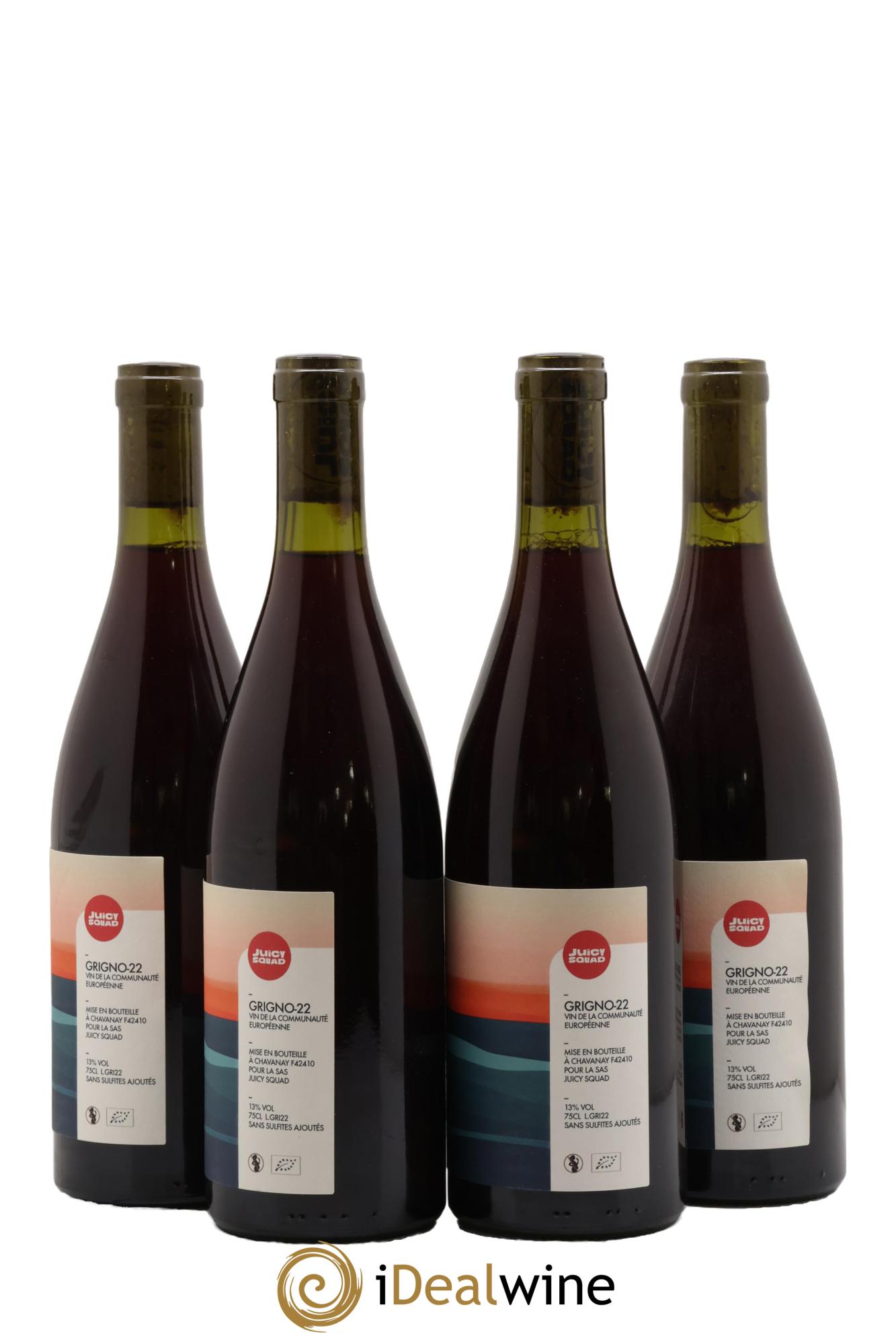 Vin de France Grigno Juicy Squad Thibaud Capellaro 2022 - Lot de 4 bouteilles - 1