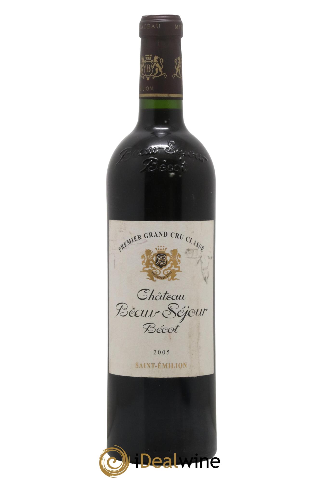 Château Beau-Séjour Bécot 1er Grand Cru Classé B 2005 - Lot de 1 bouteille - 0