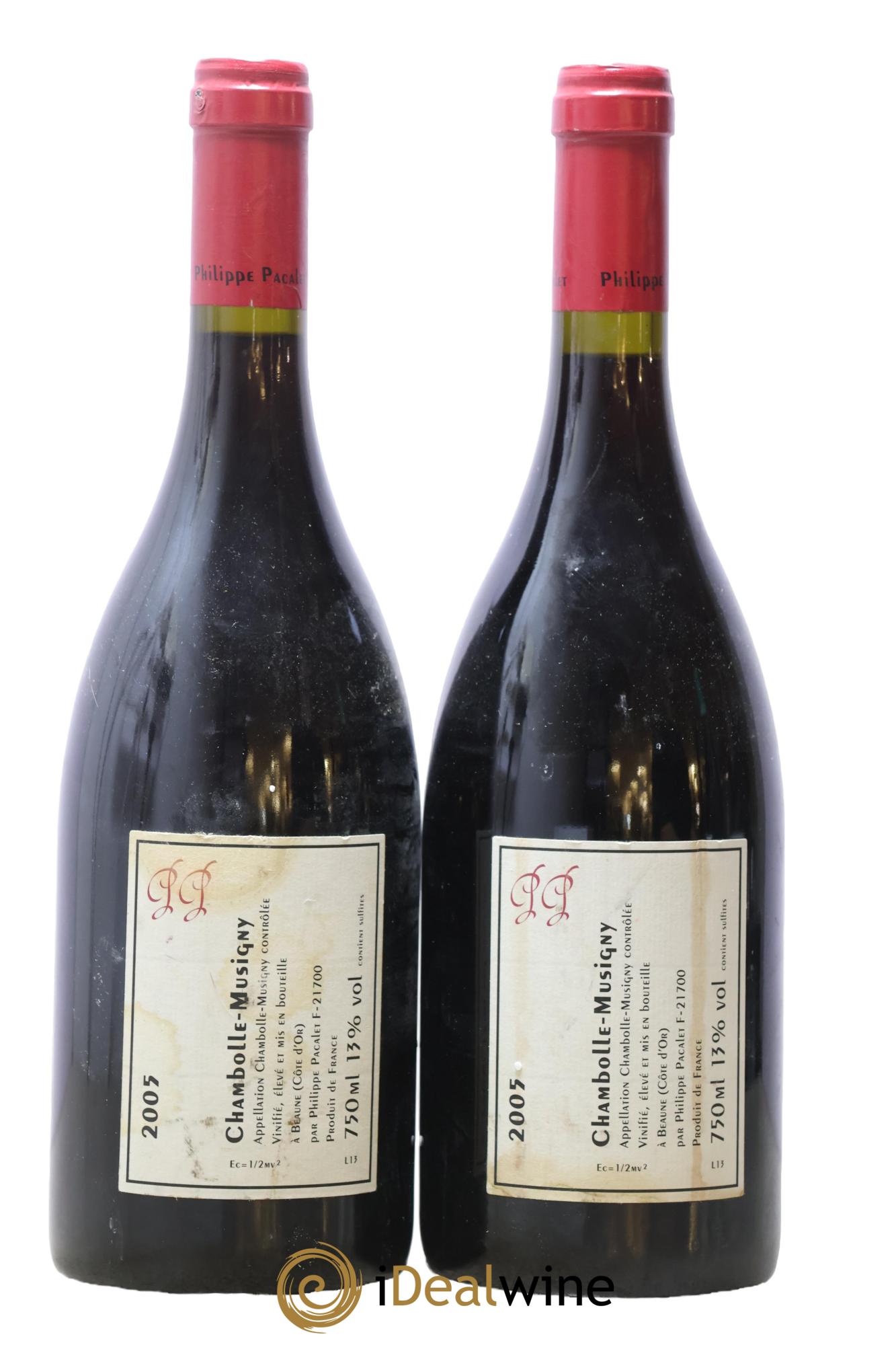Chambolle-Musigny Philippe Pacalet 2005 - Lot of 2 bottles - 1