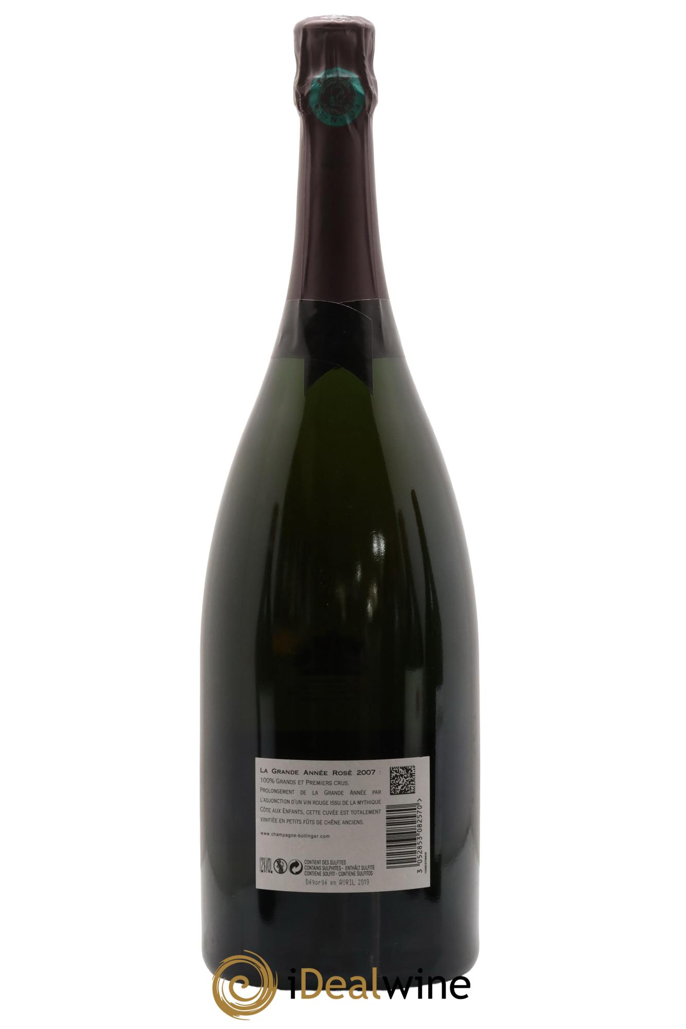 La Grande Année Brut Bollinger 2007 - Lot de 1 magnum - 1